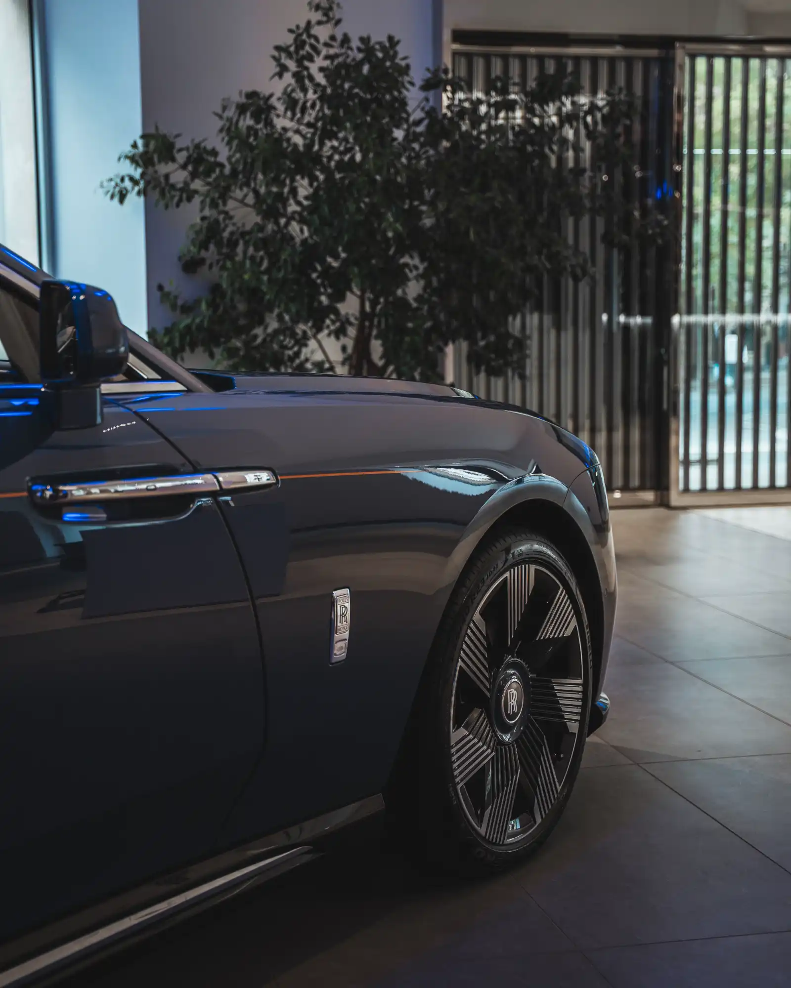 Rolls-Royce Spectre Rear Three Quarter View - Baku Dreams Luxury Cars