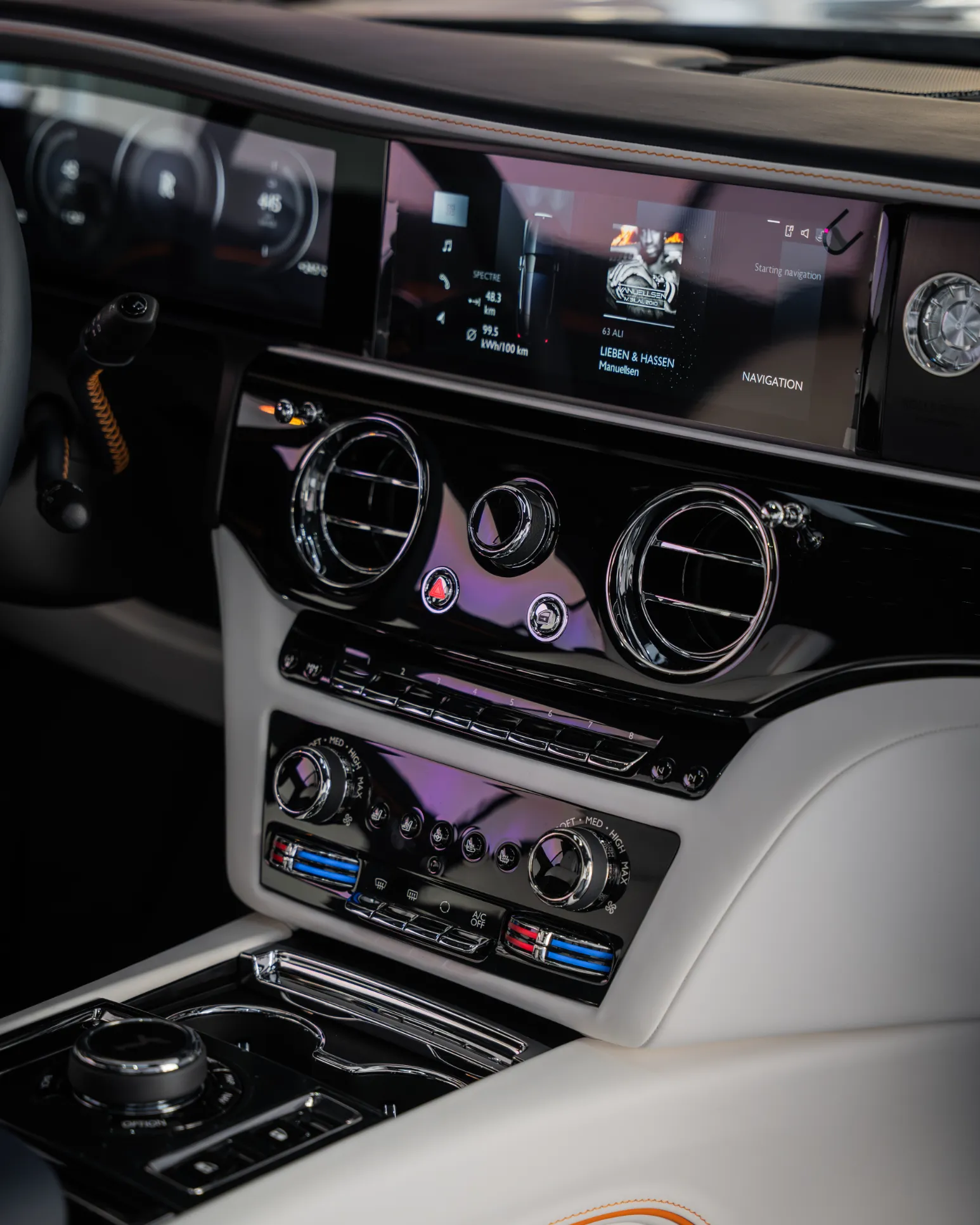 Rolls-Royce Spectre Interior Dashboard View - Baku Dreams